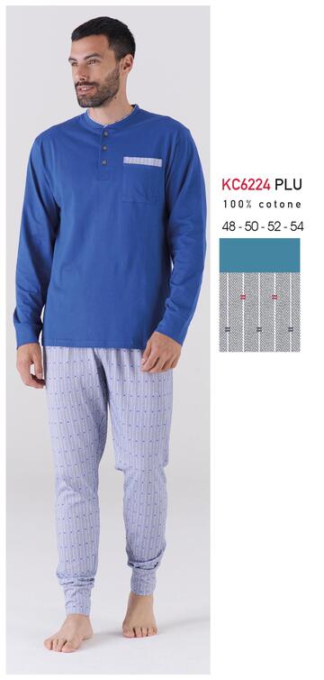 KAREKC6224 PLU- kc6224 plu pigiama uomo m/l cotone - Fratelli Parenti